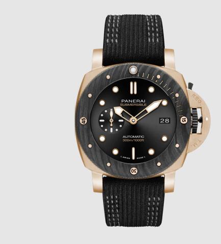 Panerai Submersible Goldtech OroCarbo 44mm Replica Watch PAM01070